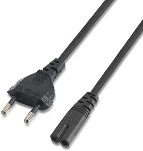 Aireacon puissance bipolaire cordon 2 broches 1,4 m de prise europ¨¦enne pour PlayStation 1 PS1, PS2 PlayStation 2, PlayStation 4 PS4