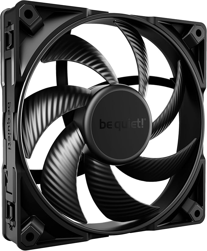 be quiet ! Silent Wings Pro 4 PWM 140mm ventilateur, pales optimis¨¦es, performances exceptionnelles Speed Switch pour une vitesse PWM maximale, moteur de 6 p?les Fluid-Dynamic-Lager, noir, BL099