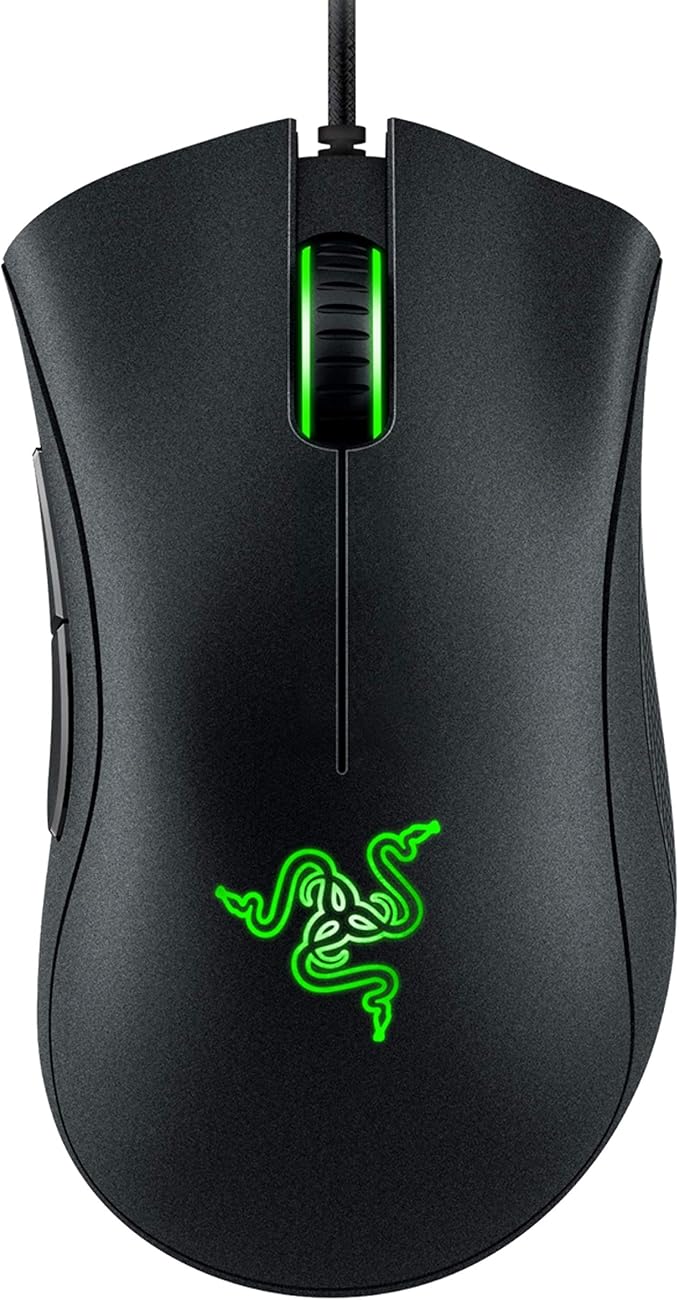 Razer DeathAdder Essential (2021) - Souris Gaming Filaire avec Capteur Optique de 6400 DPI (Design Ergonomique, 5 Boutons Programmables, Jusqu'¨¤ 10M de Clics) Noir