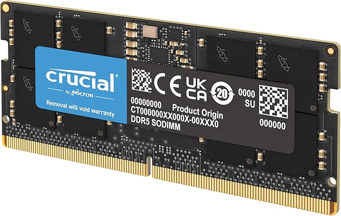 Crucial RAM DDR5 16Go 5600MHz SODIMM, M¨¦moire pour Ordinateur Portable, Mini PC, Memoire Haute Performance (ou 5200MHz / 4800MHz), CL46 - CT16G56C46S5