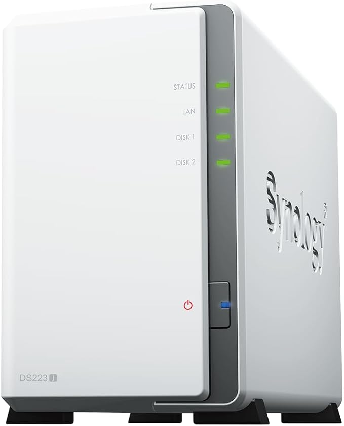 SYNOLOGY DS223J NAS de Bureau 2 Baies, Blanc