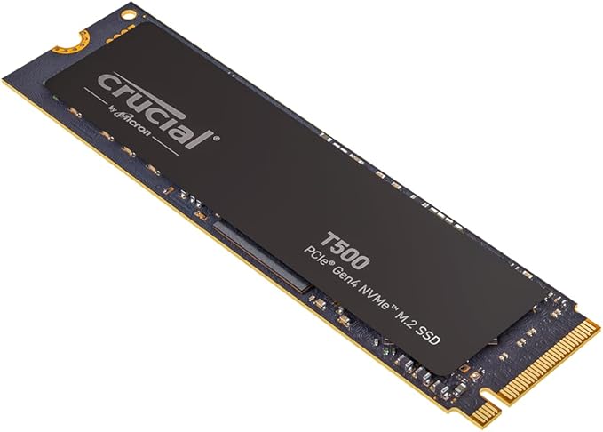 Crucial T500 SSD 2To PCIe Gen4 NVMe M.2 SSD Interne Gaming, jusqu¡¯¨¤ 7400 Mo/s, TLC NAND, Compatible avec Ordinateur Portable et de Bureau, Disque Dur SSD, Microsoft DirectStorage - CT2000T500SSD8