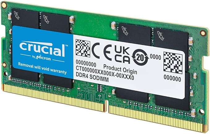 Crucial RAM DDR4 8GB 3200MHz SODIMM CL22, M¨¦moire pour Ordinateur Portable, Mini PC, Memoire Haute Performance (ou 2933MHz / 2666MHz) - CT8G4SFRA32A