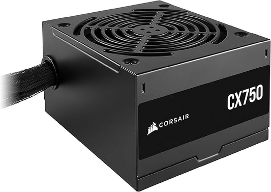 CORSAIR CX750 ATX 750W Alimentation - Certifi¨¦e 80 Plus Bronze - Faible Bruit - Cables gain¨¦s - Non Modulaire - EU - Noir