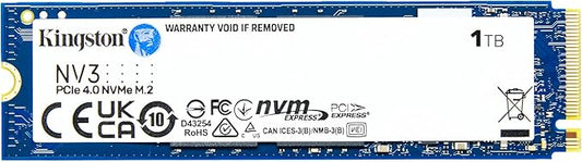 Kingston NV3 NVMe PCIe 4.0 SSD Interne 1To M.2 2280-SNV3S/1000G