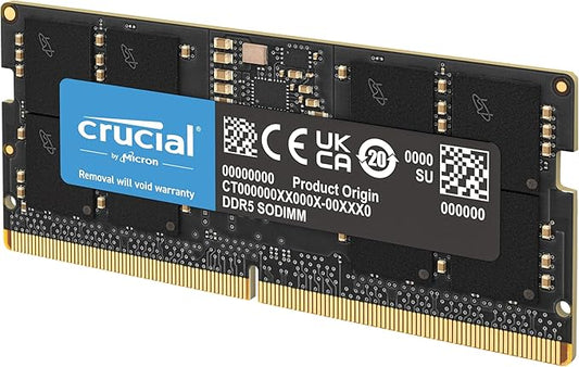 Crucial RAM DDR5 16Go 5600MHz SODIMM, M¨¦moire pour Ordinateur Portable, Mini PC, Memoire Haute Performance (ou 5200MHz / 4800MHz), CL46 - CT16G56C46S5